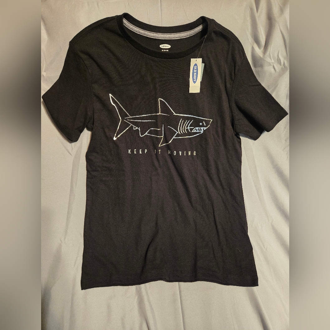Boys Old Navy Tee - Black Size Xl 14/16